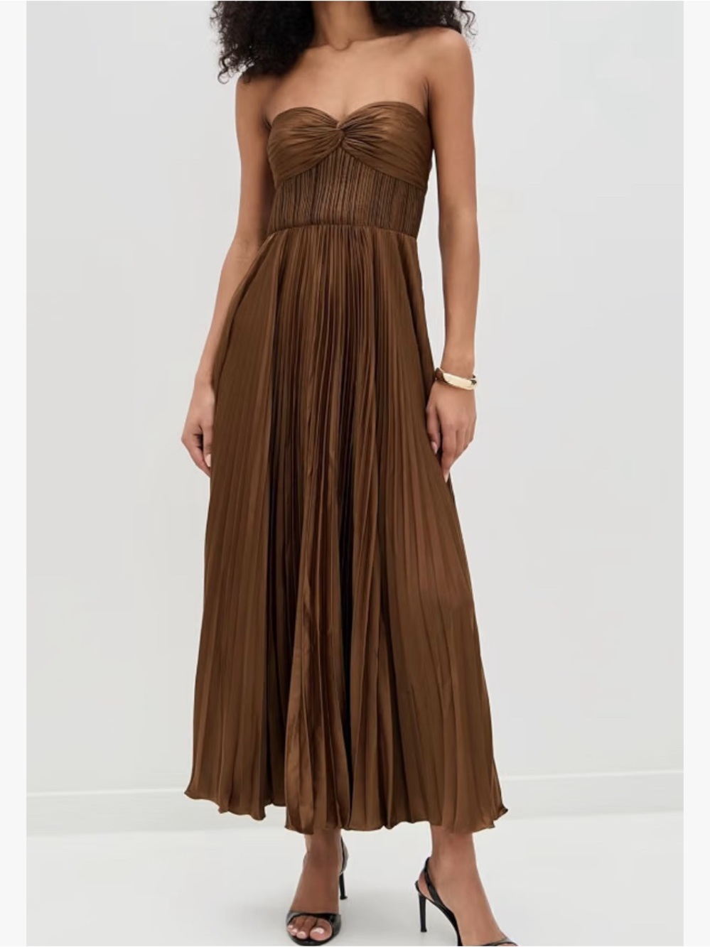 AMUR Belle Dress in Brown